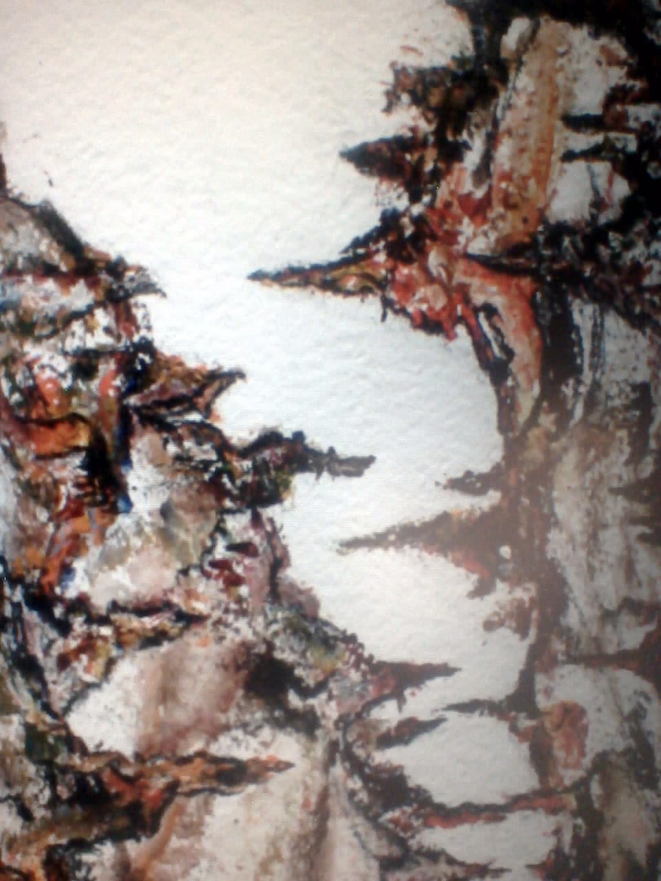 a painting of a man with a beard and a beard
